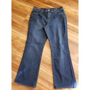 Cato jeans Cotton/Spandex/Poly blend Straight Embroidered pockets Sz 12‎ #1087